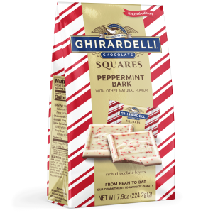 ghirardelli Peppermint Bark SQUARES Large Bags (Case of 12)