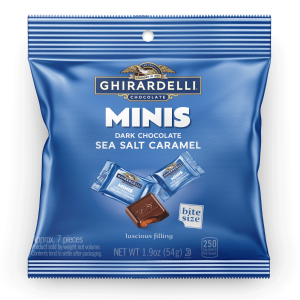 ghirardelli Dark Chocolate Sea Salt Caramel Minis Pouch