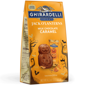 ghirardelli Milk Chocolate Caramel Jack O' Lanterns 4.1 oz Bag