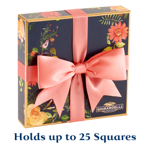 ghirardelli Floral Blue Gift Box